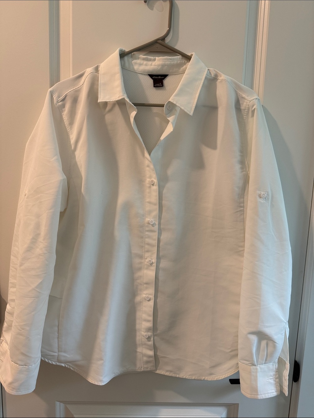 Eddie Bauer White Button-Down Shirt